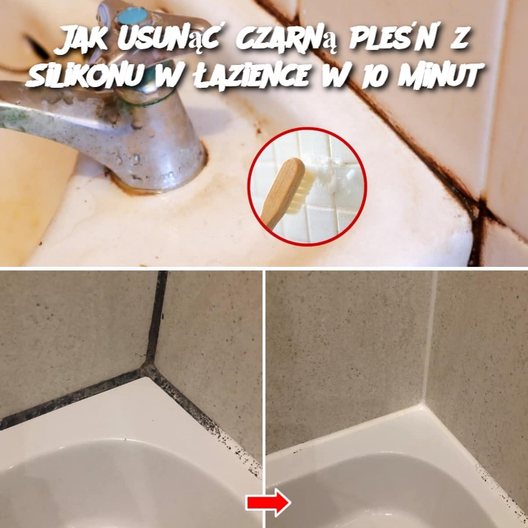 Jak Usunąć Czarną Pleśń z Silikonu w Łazience w 10 Minut