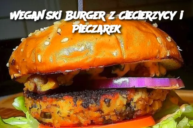 Wegański Burger z Ciecierzycy i Pieczarek