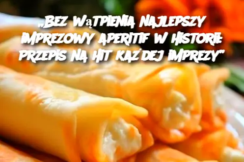 „Bez wątpienia najlepszy imprezowy aperitif w historii: Przepis na hit każdej imprezy”