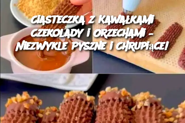 Ciasteczka z Kawałkami Czekolady i Orzechami – Niezwykle Pyszne i Chrupiące!