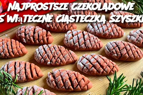 Najprostsze Czekoladowe Świąteczne Ciasteczka Szyszki