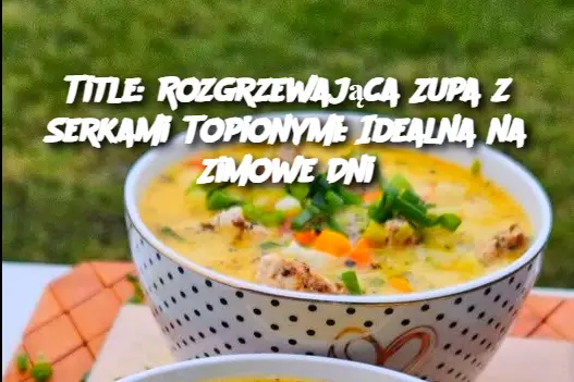 Title: Rozgrzewająca Zupa z Serkami Topionymi: Idealna na Zimowe Dni