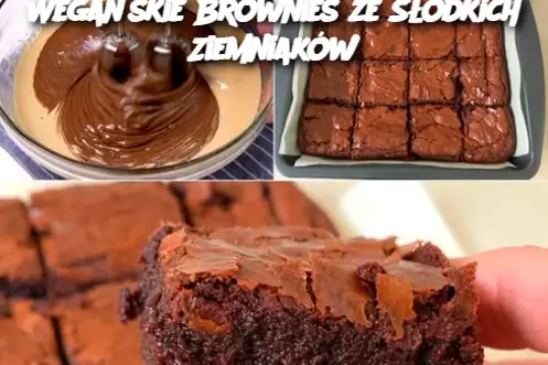 Wegańskie Brownies ze Słodkich Ziemniaków