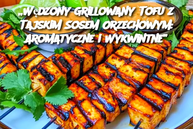 „Wędzony Grillowany Tofu z Tajskim Sosem Orzechowym: Aromatyczne i Wykwintne”