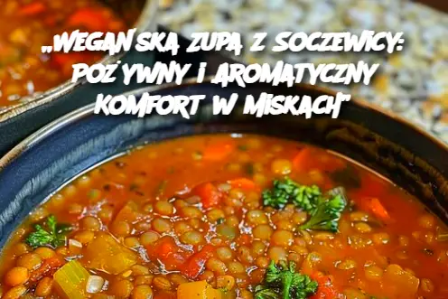 „Wegańska Zupa z Soczewicy: Pożywny i Aromatyczny Komfort w Miskach”