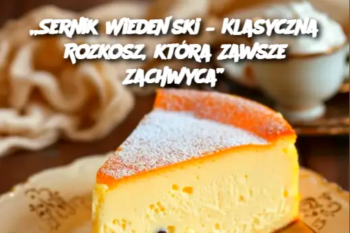 „Sernik Wiedeński – Klasyczna Rozkosz, która Zawsze Zachwyca”