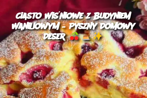 Ciasto Wiśniowe z Budyniem Waniliowym – Pyszny Domowy Deser