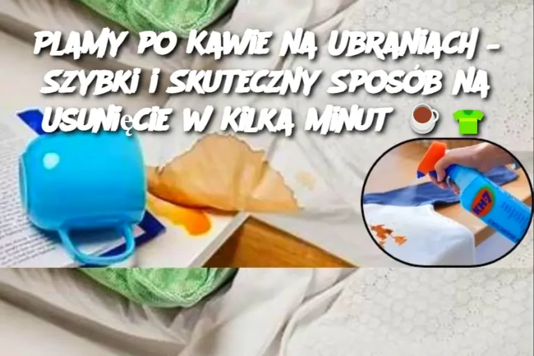 Plamy po Kawie na Ubraniach – Szybki i Skuteczny Sposób na Usunięcie w Kilka Minut