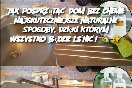 Jak Posprzątać Dom Bez Chemii: Najskuteczniejsze Naturalne Sposoby, Dzięki Którym Wszystko Będzie Lśnić!