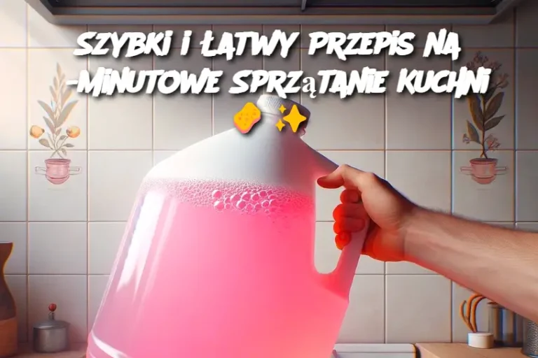 Szybki i Łatwy Przepis na 5-Minutowe Sprzątanie Kuchni