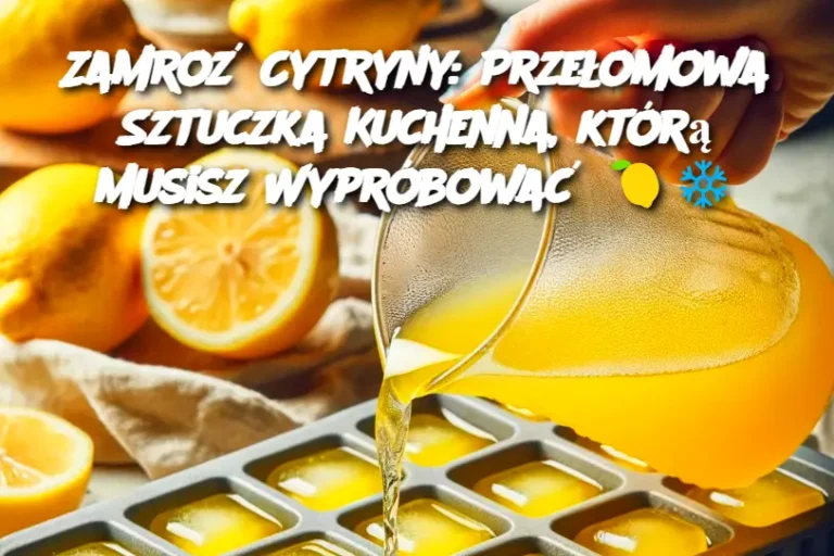 Zamroź Cytryny: Przełomowa Sztuczka Kuchenna, którą Musisz Wypróbować