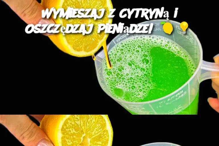 Wymieszaj z Cytryną i Oszczędzaj Pieniądze!