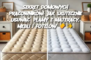 Sekret Domowych Pracowników: Jak Skutecznie Usuwać Plamy z Materacy, Mebli i Fotelów