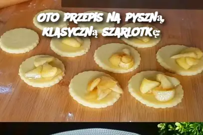 Oto przepis na pyszną, klasyczną szarlotkę: