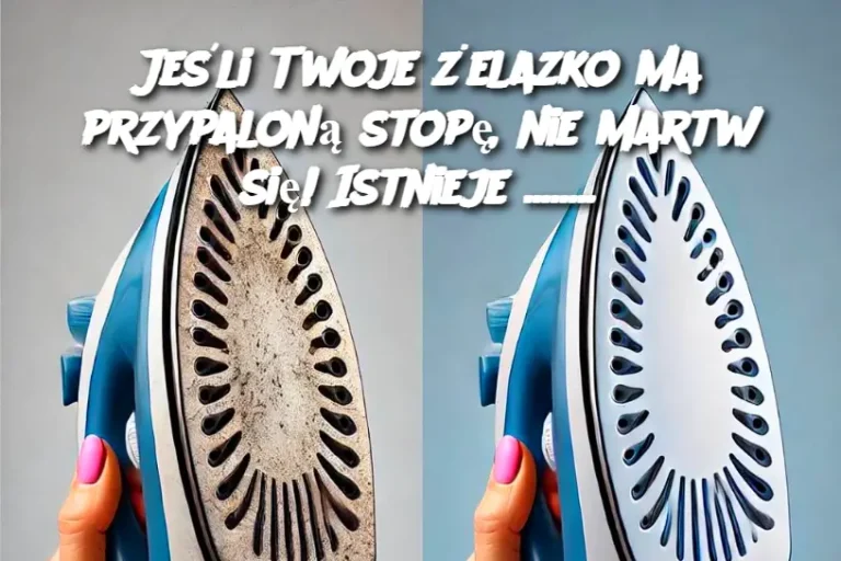 Jeśli Twoje żelazko ma przypaloną stopę, nie martw się! Istnieje prosty sposób na jej oczyszczenie, który nie wymaga używania chemikaliów. Oto błyskawiczny i naturalny sposób na przywrócenie żelazku blasku: