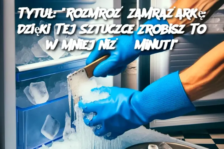 Tytuł: "Rozmroź Zamrażarkę: Dzięki Tej Sztuczce Zrobisz To w Mniej niż 5 Minut!"