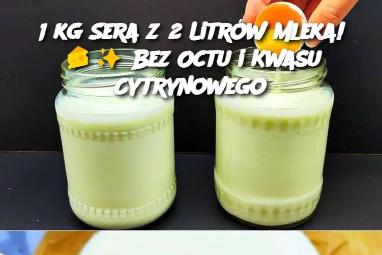 1 kg Sera z 2 Litrów Mleka! Bez Octu i Kwasu Cytrynowego