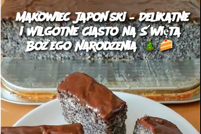 Makowiec Japoński – Delikatne i Wilgotne Ciasto na Święta Bożego Narodzenia