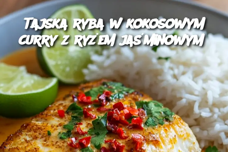 Tajska ryba w kokosowym curry z ryżem jaśminowym