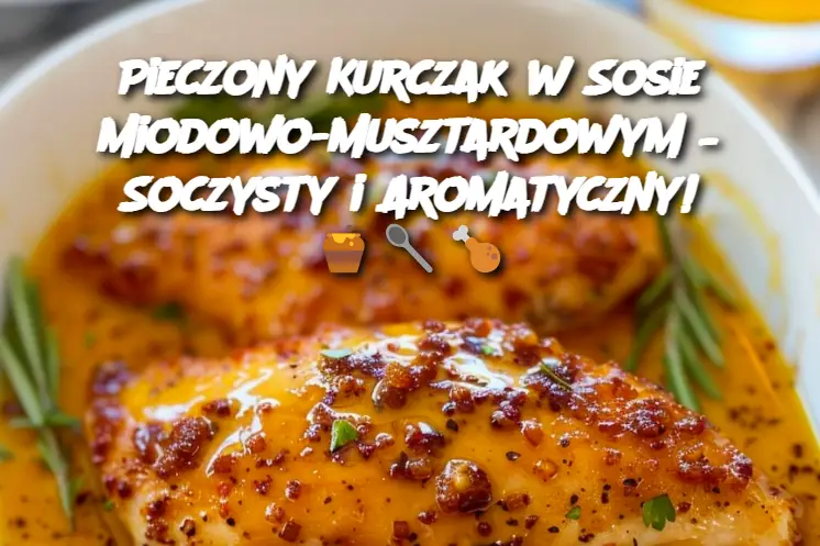 Pieczony Kurczak w Sosie Miodowo-Musztardowym – Soczysty i Aromatyczny!