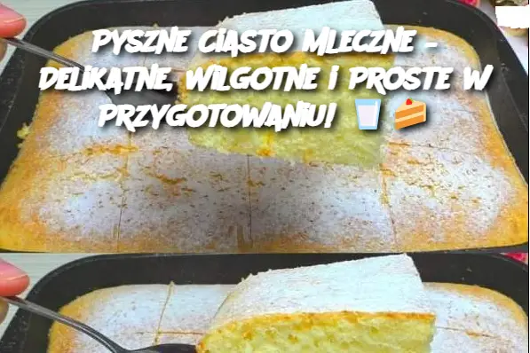 Pyszne Ciasto Mleczne – Delikatne, Wilgotne i Proste w Przygotowaniu!