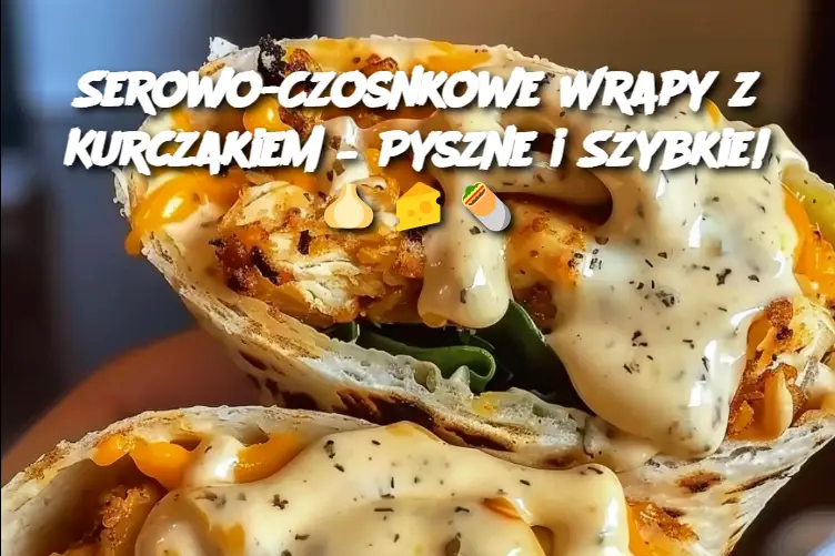 Serowo-Czosnkowe Wrapy z Kurczakiem – Pyszne i Szybkie!