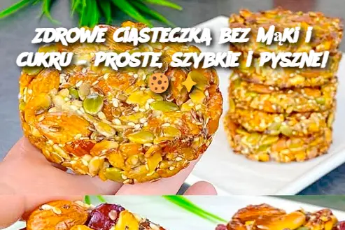 Zdrowe ciasteczka bez mąki i cukru – proste, szybkie i pyszne!