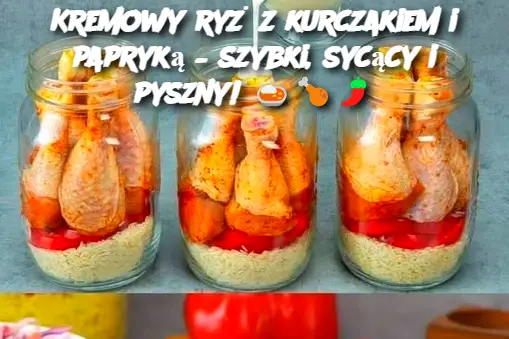 Kremowy ryż z kurczakiem i papryką – szybki, sycący i pyszny!