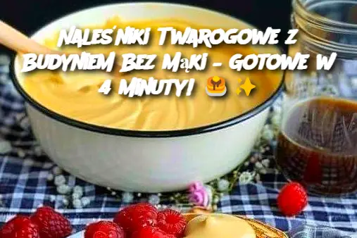 Naleśniki Twarogowe z Budyniem Bez Mąki – Gotowe w 4 Minuty!