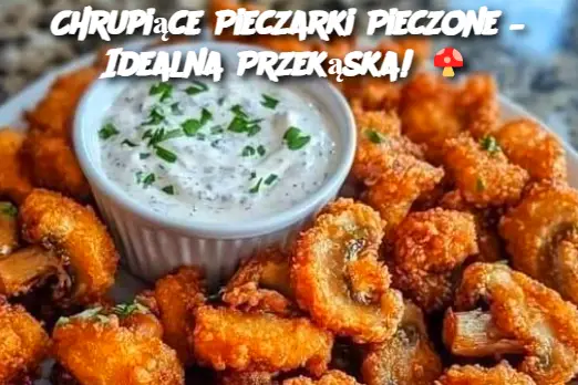 Chrupiące Pieczarki Pieczone – Idealna Przekąska!