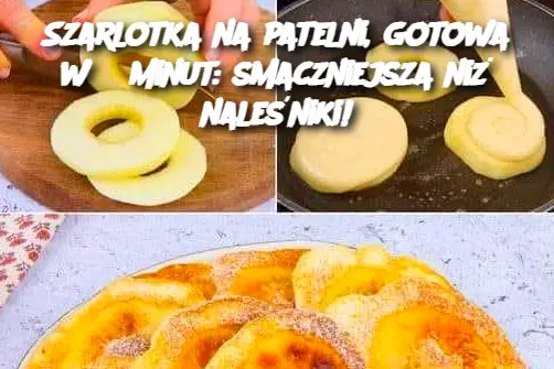 Szarlotka na patelni, gotowa w 5 minut: smaczniejsza niż naleśniki!