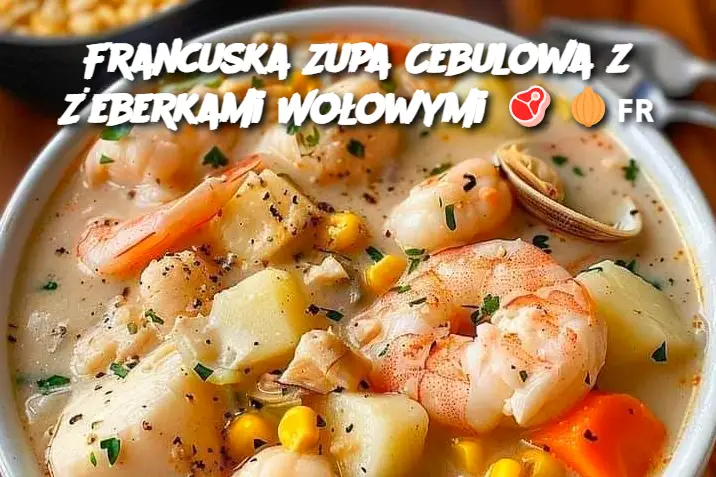 Francuska Zupa Cebulowa z Żeberkami Wołowymi