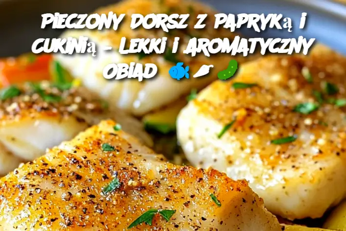 Pieczony Dorsz z Papryką i Cukinią – Lekki i Aromatyczny Obiad