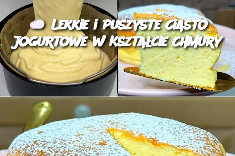 Lekkie i Puszyste Ciasto Jogurtowe w Kształcie Chmury