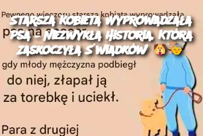 Starsza Kobieta Wyprowadzała Psa – Niezwykła Historia, Która Zaskoczyła Świadków