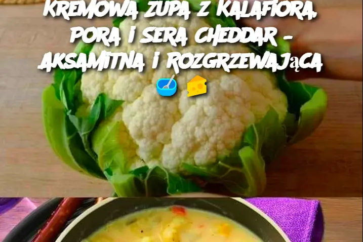 Kremowa Zupa z Kalafiora, Pora i Sera Cheddar – Aksamitna i Rozgrzewająca