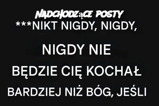 Nadchodzące posty