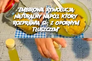 "Imbirowa Rewolucja: Naturalny Napój, Który Rozprawia się z Opornym Tłuszczem"