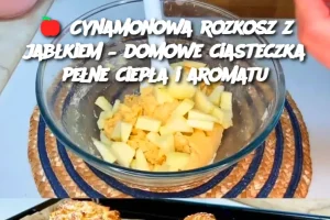 Cynamonowa rozkosz z jabłkiem – domowe ciasteczka pełne ciepła i aromatu