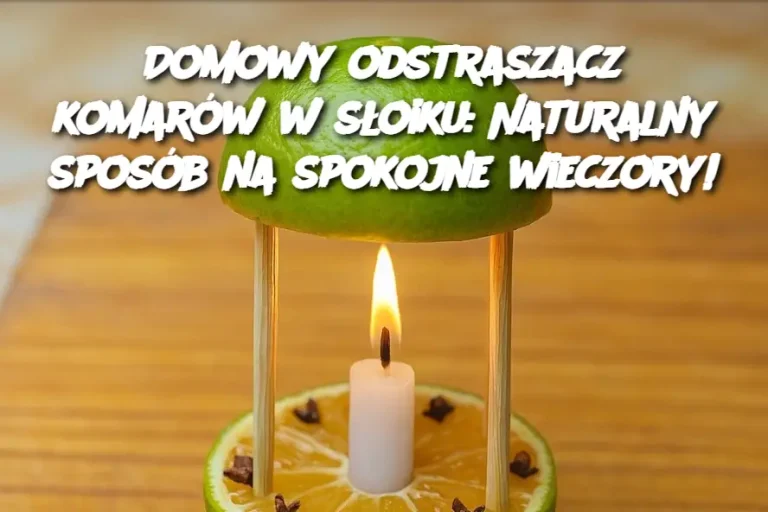Domowy odstraszacz komarów w słoiku: Naturalny sposób na spokojne wieczory!