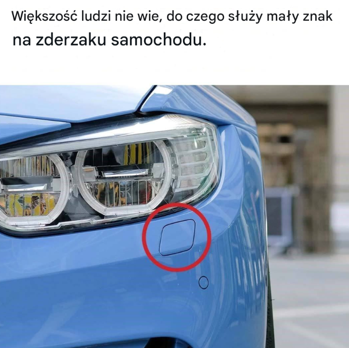 Oto do czego służy mały panel na przednim zderzaku samochodu