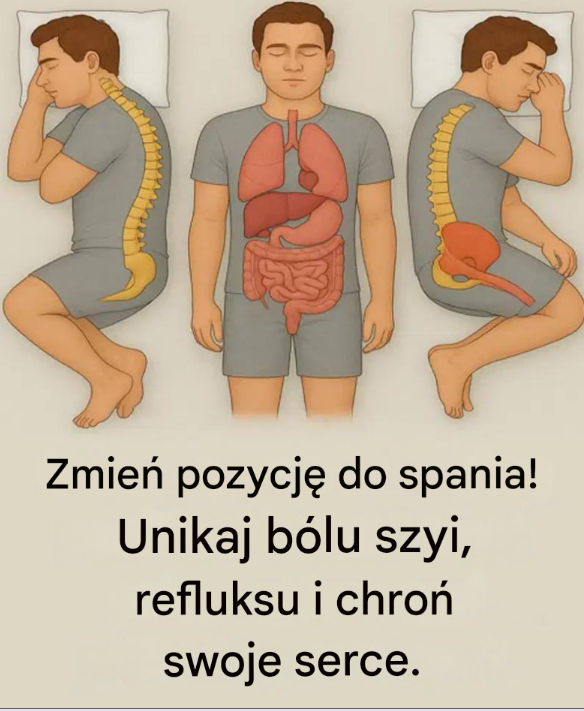 Zmień pozycję do spania! Unikaj bólu szyi, refluksu i chroń swoje serce