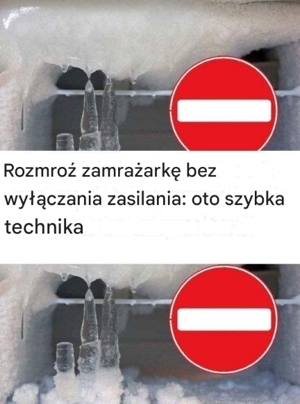 Rozmroź zamrażarkę bez wyłączania zasilania: oto szybka technika