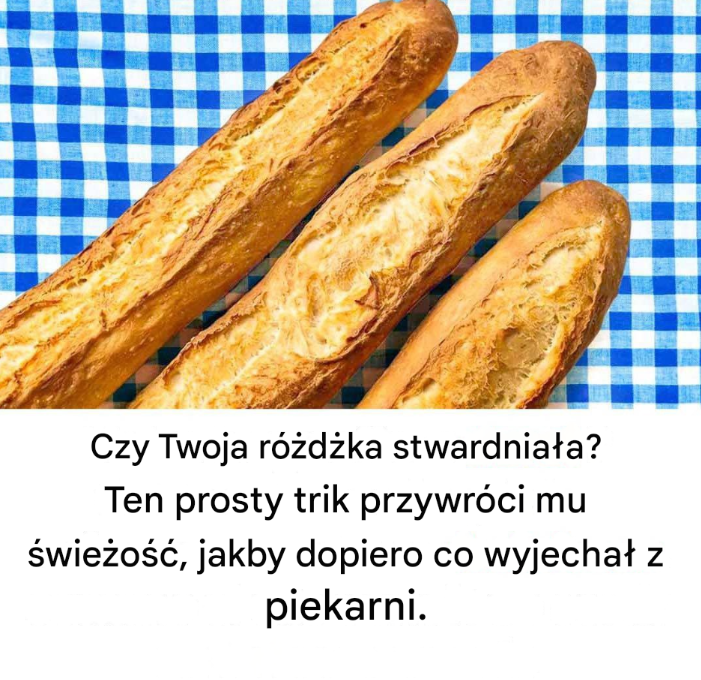 Czy Twoja bagietka stwardniała? Ta sztuczka przywróci jej świeżość, jakby dopiero co wyszła z piekarni.