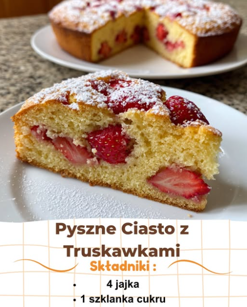Letnia Rozkosz: Puszyste Ciasto z Truskawkami, Które Znika w Mgnieniu Oka!
