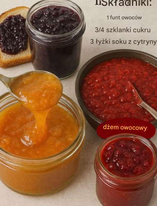 Pyszny Domowy Dżem Owocowy – Smak Lata Zamknięty w Słoiku!